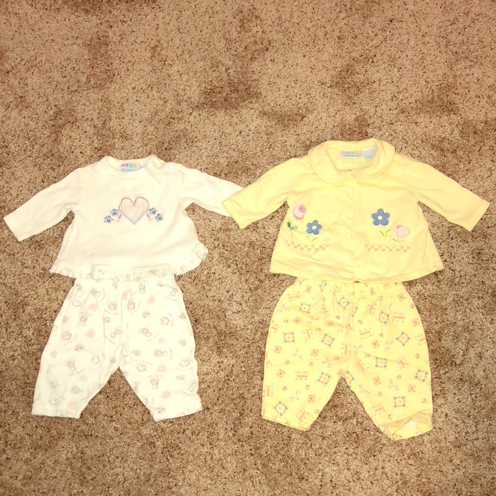 Two MiniWear infant sets